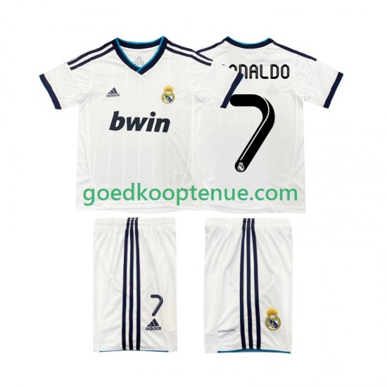Thuis Retro Tenue van Real Madrid Cristiano Ronaldo 7 2012 2013 Kind 2-13 jaar Korte Mouw