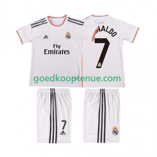 Thuis Retro Tenue van Real Madrid Cristiano Ronaldo 7 2013 2014 Kind 2-13 jaar Korte Mouw