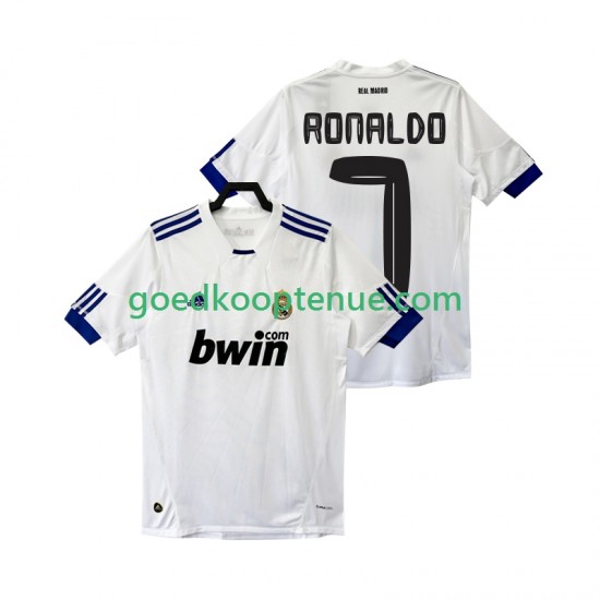 Thuis Retro Tenue van Real Madrid Cristiano Ronaldo 7 Heren 2011 2010 Korte Mouw