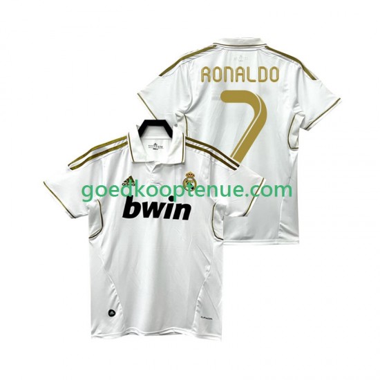 Thuis Retro Tenue van Real Madrid Cristiano Ronaldo 7 2012 Heren 2011 Korte Mouw