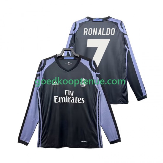 3de Retro Tenue van Real Madrid Cristiano Ronaldo 7 2016 2017 Heren Lange Mouw