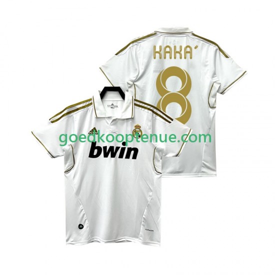 Thuis Retro Tenue van Real Madrid KAKA 8 2012 Heren 2011 Korte Mouw