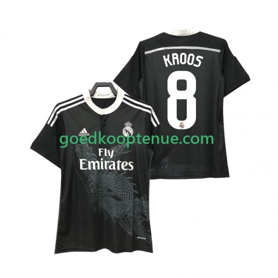 Uit Retro Tenue van Real Madrid KROOS 8 2014 2015 Heren Korte Mouw