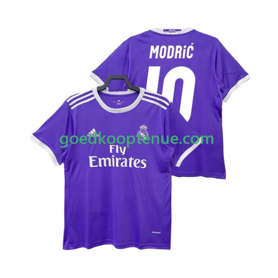 Uit Retro Tenue van Real Madrid LUCA MODRIC 10 2016 2017 Heren Korte Mouw