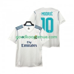 Thuis Retro Tenue van Real Madrid MODRIC 10 2017 Heren Korte Mouw