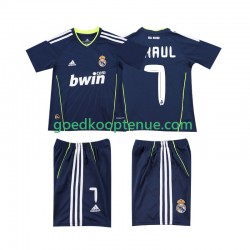Uit Retro Tenue van Real Madrid PAUL 7 Kind 2-13 jaar 2011 2010 Korte Mouw