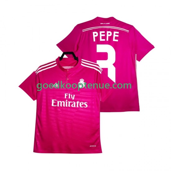 Uit Retro Tenue van Real Madrid PEPE 3 2014 2015 Heren Korte Mouw