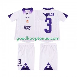 Thuis Retro Tenue van Real Madrid R CARLOS 3 1997 Kind 2-13 jaar 1998 Korte Mouw