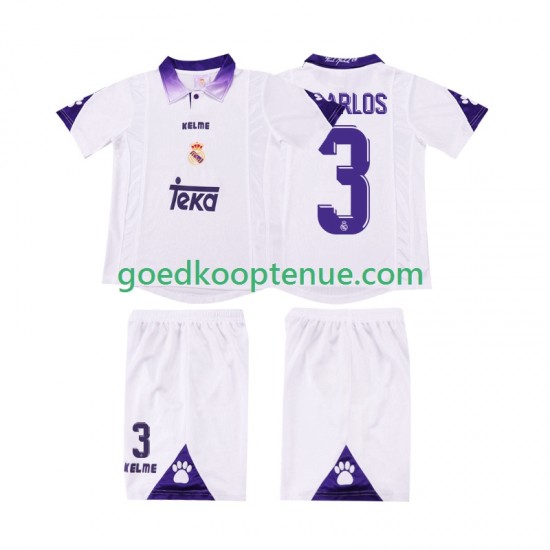 Thuis Retro Tenue van Real Madrid R CARLOS 3 1997 Kind 2-13 jaar 1998 Korte Mouw Thuis Retro Tenue van Real Madrid R CARLOS 3 1997 Kind 2-13 jaar 1998 Korte Mouw