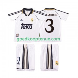 Thuis Retro Tenue van Real Madrid R CARLOS 3 2000 Kind 2-13 jaar 1998 Korte Mouw