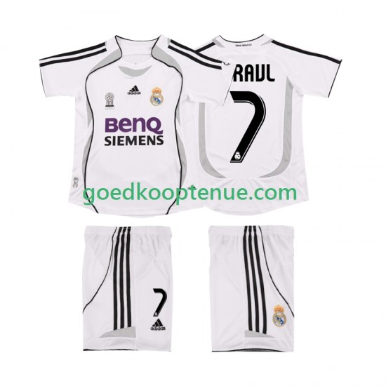 Thuis Retro Tenue van Real Madrid RAUL 7 2007 Kind 2-13 jaar 2006 Korte Mouw Thuis Retro Tenue van Real Madrid RAUL 7 2007 Kind 2-13 jaar 2006 Korte Mouw