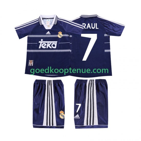 Uit Retro Tenue van Real Madrid RAUL 7 Kind 2-13 jaar 1998 1999 Korte Mouw Uit Retro Tenue van Real Madrid RAUL 7 Kind 2-13 jaar 1998 1999 Korte Mouw