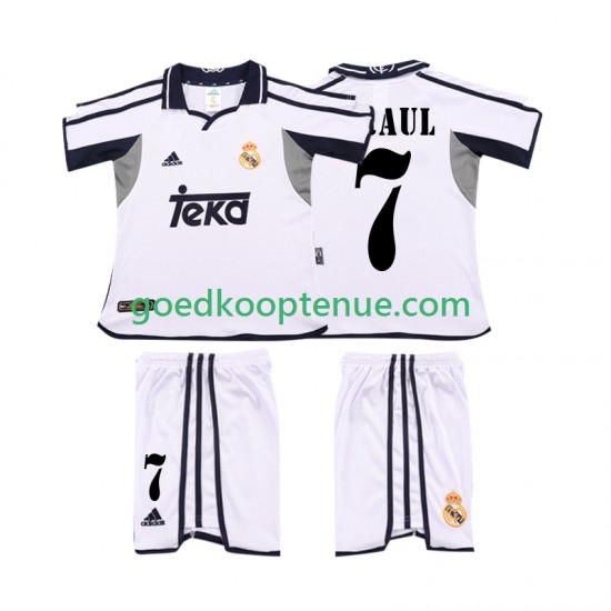 Thuis Retro Tenue van Real Madrid RAUL 7 2001 Kind 2-13 jaar 2002 Korte Mouw Thuis Retro Tenue van Real Madrid RAUL 7 2001 Kind 2-13 jaar 2002 Korte Mouw