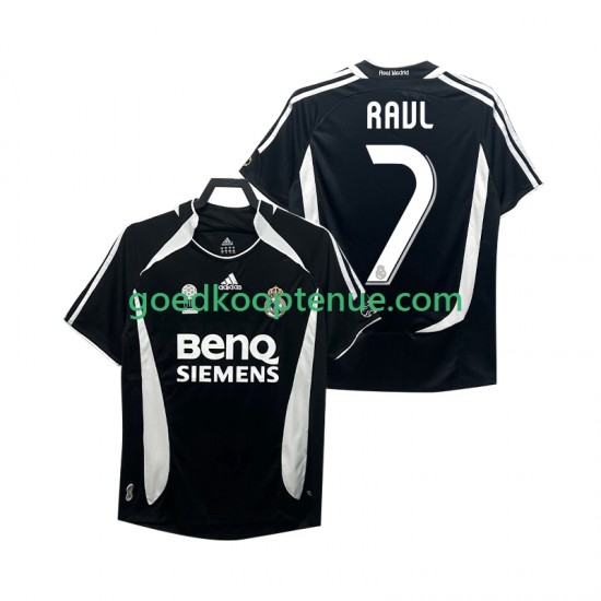3de Retro Tenue van Real Madrid RAUL 7 2007 Heren 2006 Korte Mouw