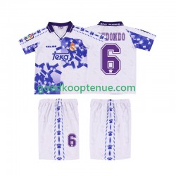 3de Retro Tenue van Real Madrid REDONDO 6 1996 1997 Kind 2-13 jaar Korte Mouw