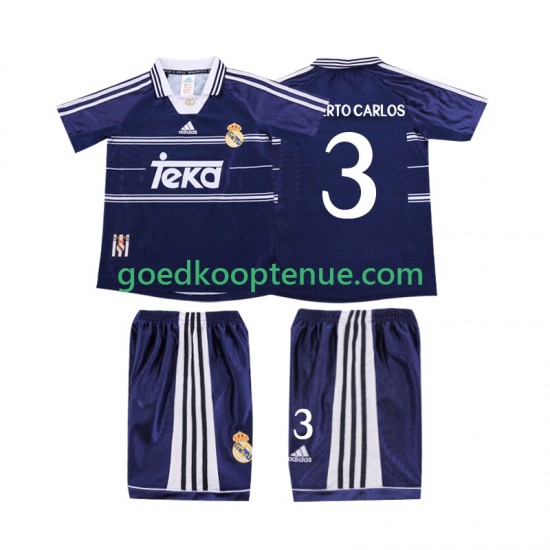 Uit Retro Tenue van Real Madrid ROBERTO CARLOS 3 Kind 2-13 jaar 1998 1999 Korte Mouw Uit Retro Tenue van Real Madrid ROBERTO CARLOS 3 Kind 2-13 jaar 1998 1999 Korte Mouw