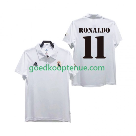 Thuis Retro Tenue van Real Madrid RONALDO 11 2003 Heren 2002 Korte Mouw