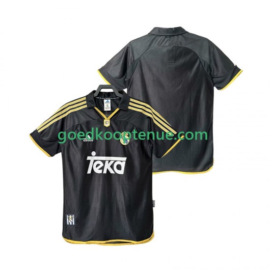 Uit Retro Tenue van Real Madrid 2000 Heren 1999 Korte Mouw