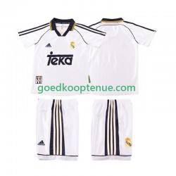 Thuis Retro Tenue van Real Madrid 2000 Kind 2-13 jaar 1998 Korte Mouw