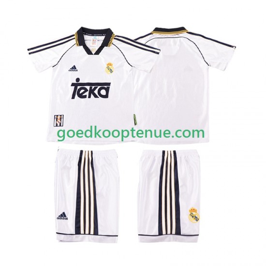 Thuis Retro Tenue van Real Madrid 2000 Kind 2-13 jaar 1998 Korte Mouw Thuis Retro Tenue van Real Madrid 2000 Kind 2-13 jaar 1998 Korte Mouw
