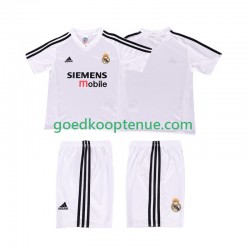 Thuis Retro Tenue van Real Madrid 5 Kind 2-13 jaar 2004 2002 Korte Mouw