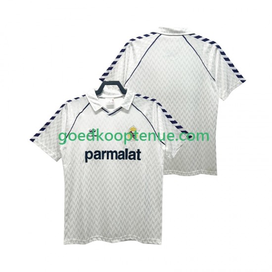 Thuis Retro Tenue van Real Madrid 1986 1987 Heren Korte Mouw