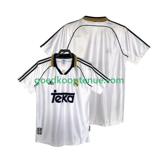 Thuis Retro Tenue van Real Madrid 2000 Heren 1998 Korte Mouw