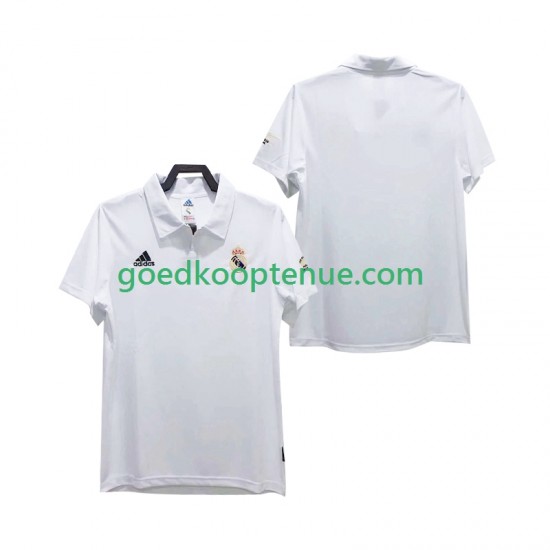 Thuis Retro Tenue van Real Madrid 2003 Heren 2002 Korte Mouw