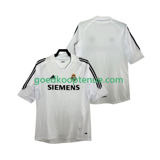 Thuis Retro Tenue van Real Madrid 2005 Heren 2006 Korte Mouw