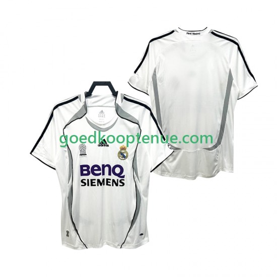 Thuis Retro Tenue van Real Madrid 2007 Heren 2006 Korte Mouw