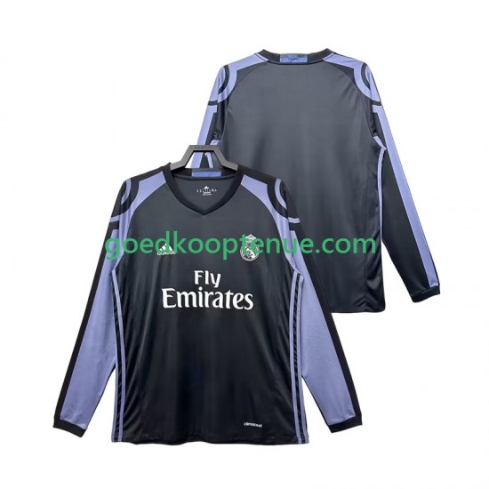 3de Retro Tenue van Real Madrid 2016 2017 Heren Lange Mouw