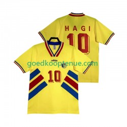 Thuis Retro Tenue van Roemenië Hagi 10 Heren 1994 Korte Mouw