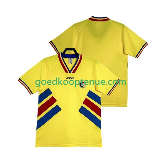 Thuis Retro Tenue van Roemenië Heren 1994 Korte Mouw