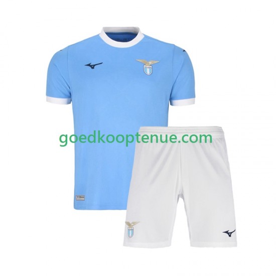 Thuis Tenue van SS Lazio Kind 2-13 jaar 2025-26 Korte Mouw