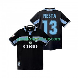 Uit Retro Tenue van SS Lazio NESTA 13 Heren 1998 1999 Korte Mouw