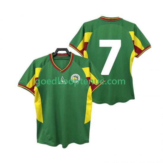 Uit Retro Tenue van Senegal 7 Heren 2002 Korte Mouw Uit Retro Tenue van Senegal 7 Heren 2002 Korte Mouw