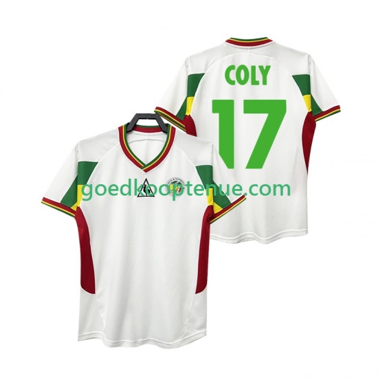 Thuis Retro Tenue van Senegal COLY 17 Heren 2002 Korte Mouw