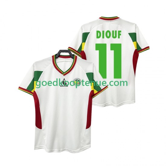 Thuis Retro Tenue van Senegal DIOUF 11 Heren 2002 Korte Mouw Thuis Retro Tenue van Senegal DIOUF 11 Heren 2002 Korte Mouw