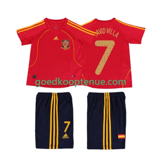 Thuis Retro Tenue van Spanje DAVID VILLA 7 Kind 2-13 jaar 2008 Korte Mouw Thuis Retro Tenue van Spanje DAVID VILLA 7 Kind 2-13 jaar 2008 Korte Mouw