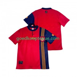 Thuis Retro Tenue van Spanje 1996 Heren Korte Mouw