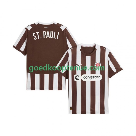 Thuis Tenue van St. Pauli Heren 2025-26 Korte Mouw
