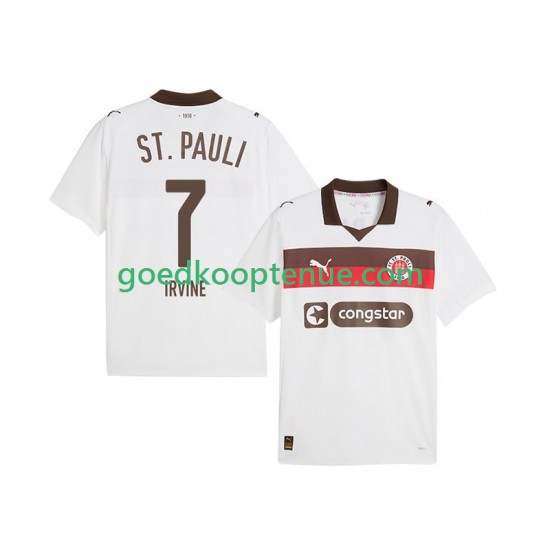 Uit Tenue van St. Pauli Jackson Irvine 7 Heren 2025-26 Korte Mouw