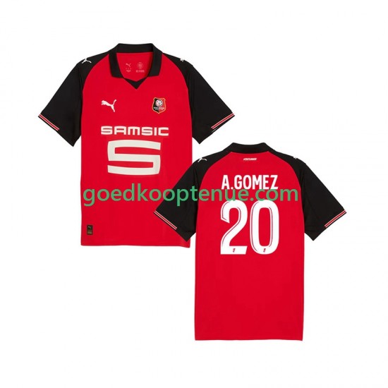 Thuis Tenue van Stade Rennais Andres Gomez 20 Heren 2025-26 Korte Mouw