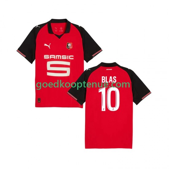 Thuis Tenue van Stade Rennais Ludovic Blas 10 Heren 2025-26 Korte Mouw