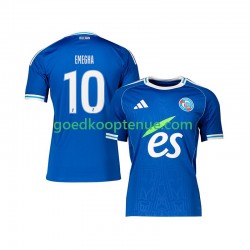 Thuis Tenue van Strasbourg Emanuel Emegha 10 Heren 2025-26 Korte Mouw