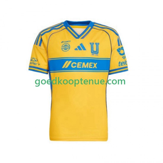 Thuis Tenue van Tigres UANL Heren 2025-26 Korte Mouw