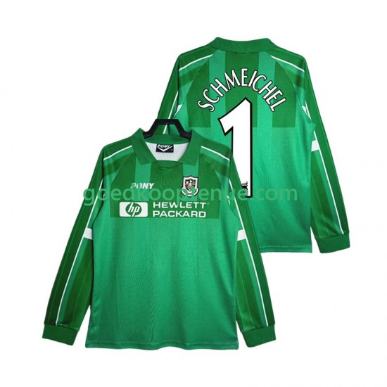 Thuis Retro Tenue van Tottenham Hotspur Keepersshirt SCHMEICHEL 1 1997 Heren 1999 Lange Mouw