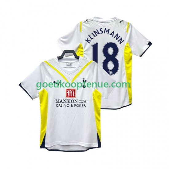 Thuis Retro Tenue van Tottenham Hotspur KLINSMANN 18 2009 Heren 2010 Korte Mouw