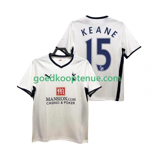 Thuis Retro Tenue van Tottenham Hotspur Keane 15 2009 Heren 2008 Korte Mouw