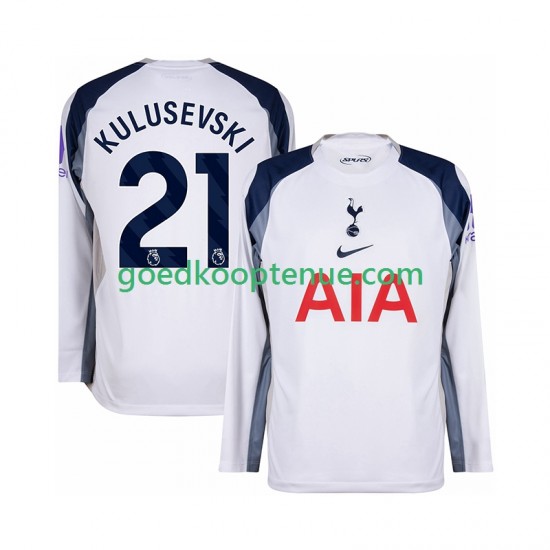 Thuis Tenue van Tottenham Hotspur Kulusevski 21 Heren 2025-26 Lange Mouw